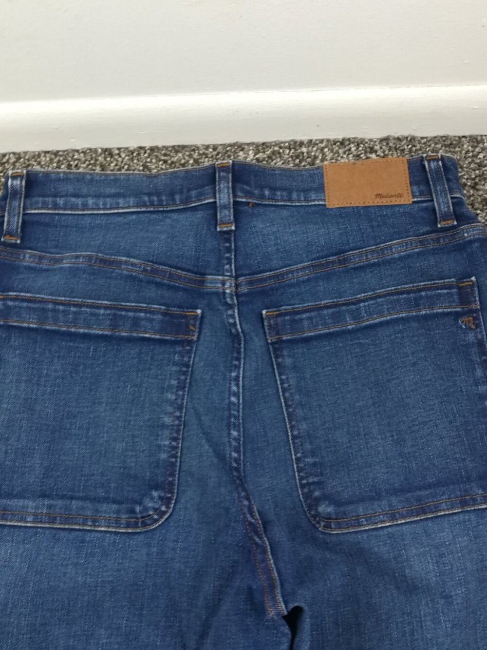 NWT 2024 Madewell Jeans Emmett Wide Leg Patch Pocket Blue Womens 29 NR479 $138 - Picture 8 of 13